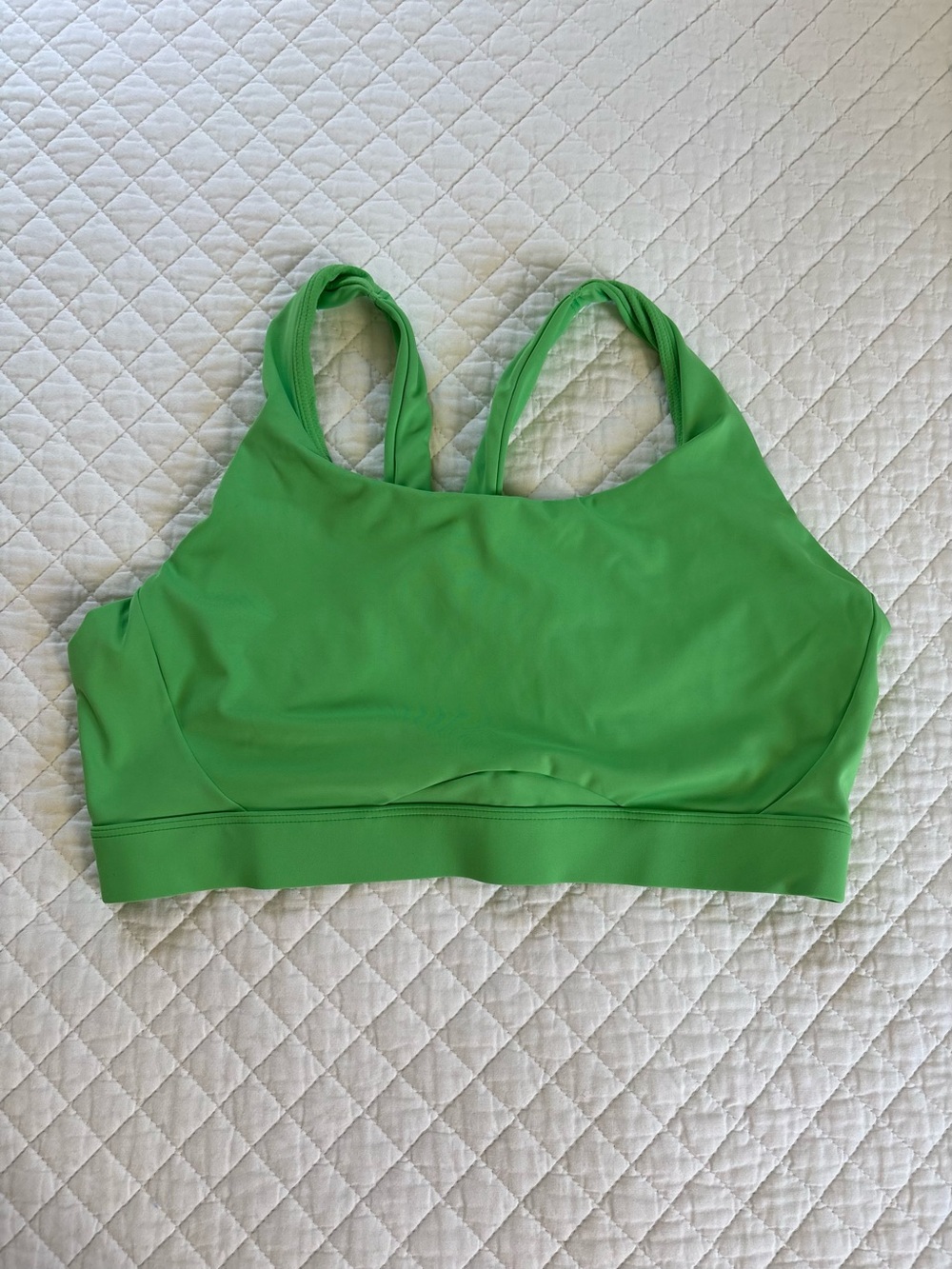 Athleta Green racer back jog bra size XL